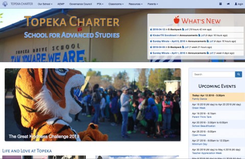 Charles Creative builds websites for schools and organizatoins