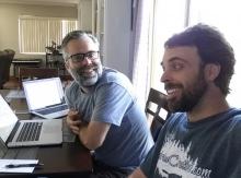 Tom and Jeff doing some computer science