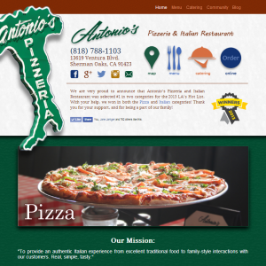 Antonio's Pizzeria Design