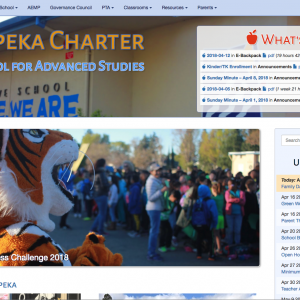 Charles Creative builds websites for schools and organizatoins